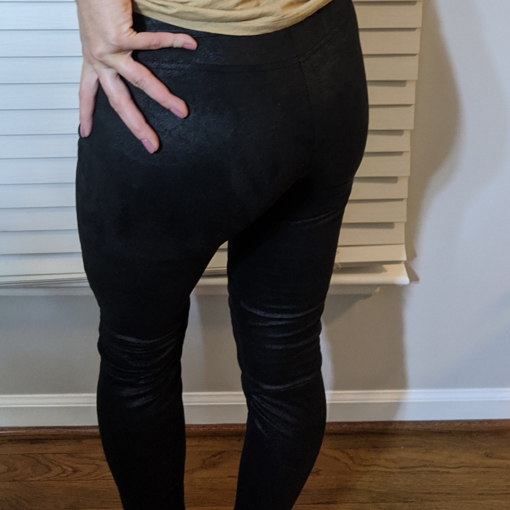 Faux leather leggings